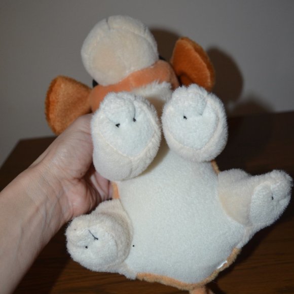 Stuffed Animal Toy Plush Embroidered Details Puppy 10" - Picture 5 of 5